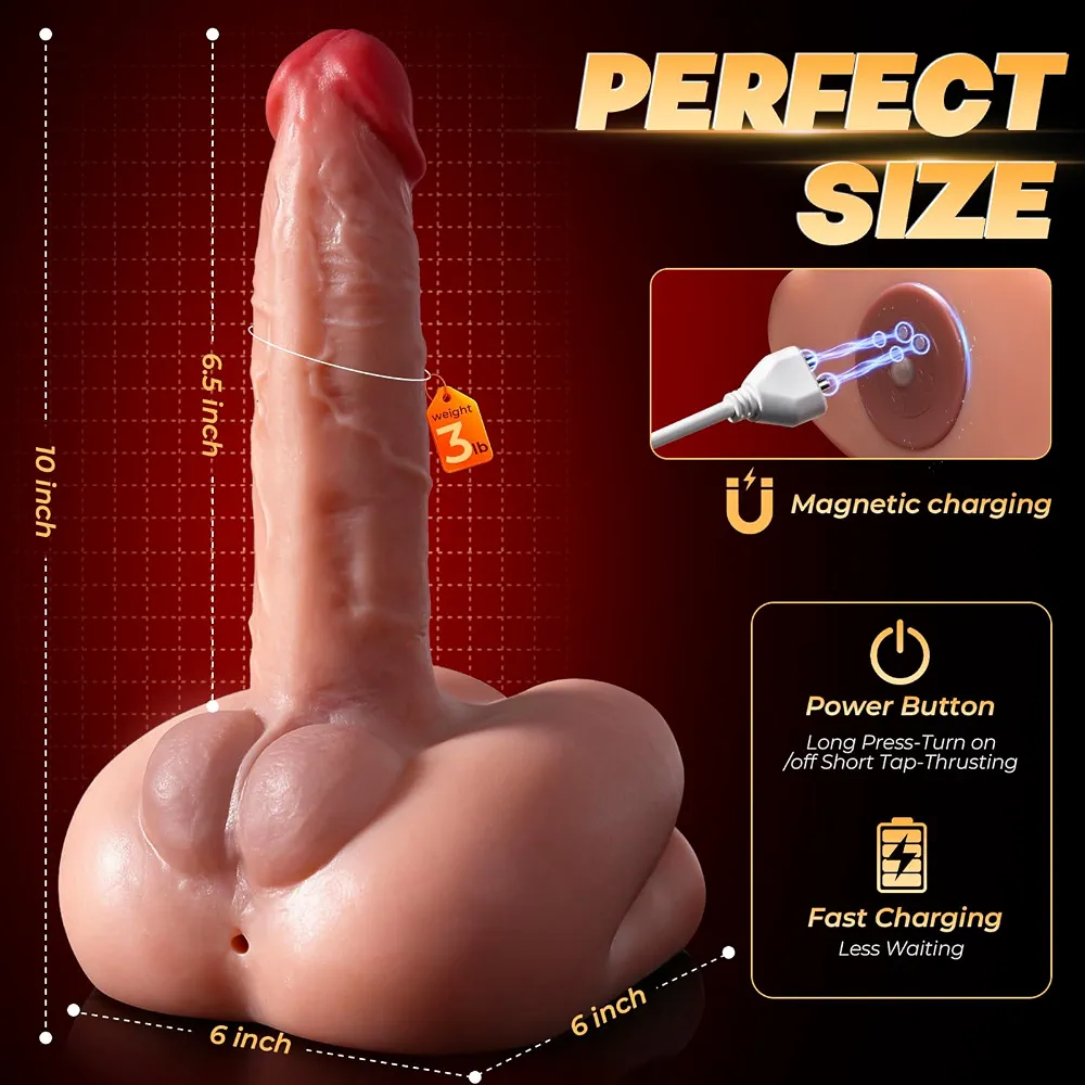 Thrusting Dildo Vibrator Sex Toys - Hands-Free Riding Grinding Dildos product view